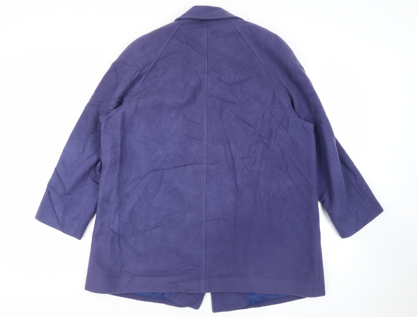 Eastex Womens Blue Pea Coat Coat Size 16 Button - Vintage