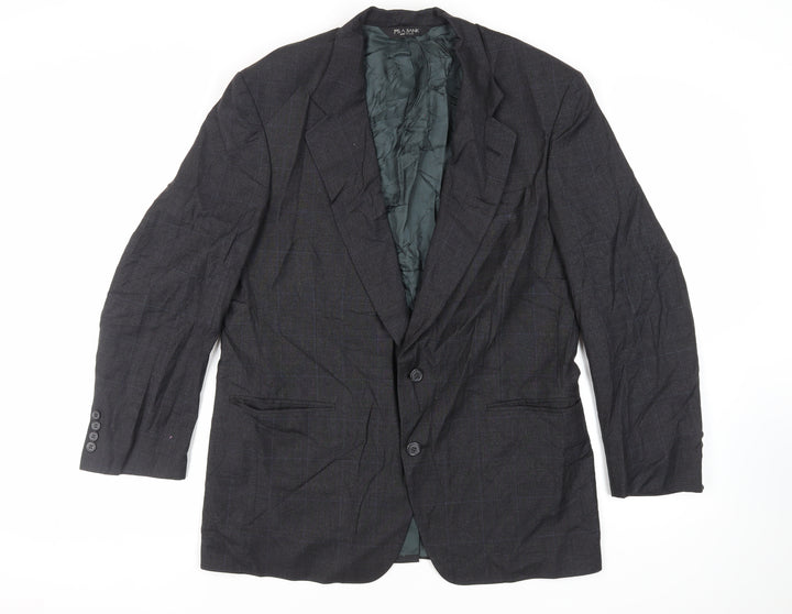 Jos. A. Bank Mens Grey Check Wool Jacket Suit Jacket Size 42 Regular