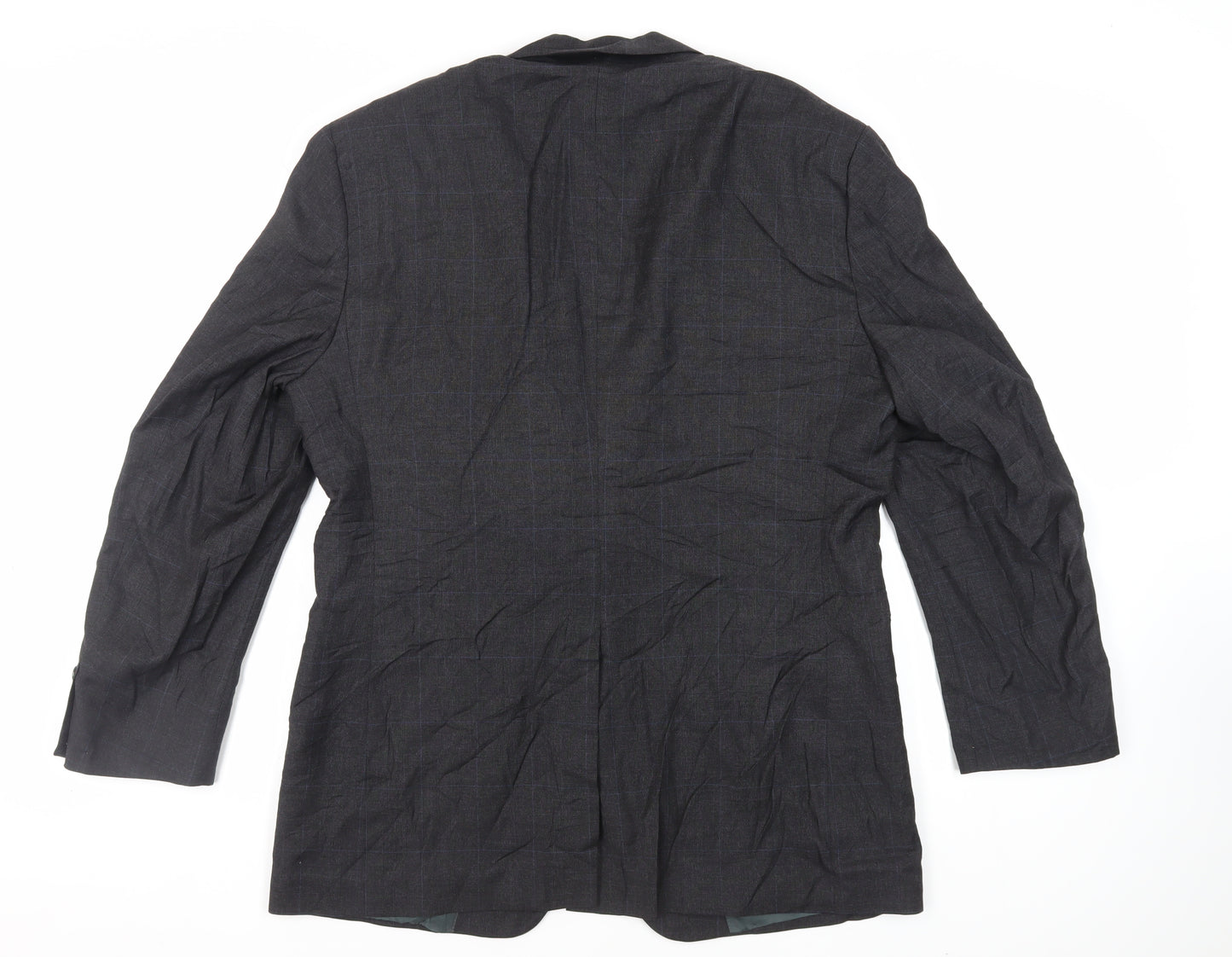 Jos. A. Bank Mens Grey Check Wool Jacket Suit Jacket Size 42 Regular