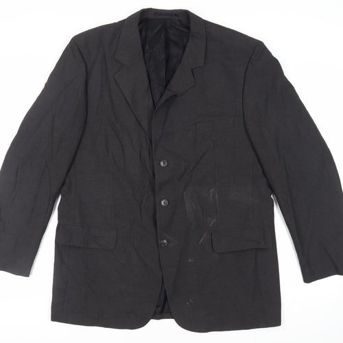 Copperstone Mens Grey Polyester Jacket Suit Jacket Size 46 Regular