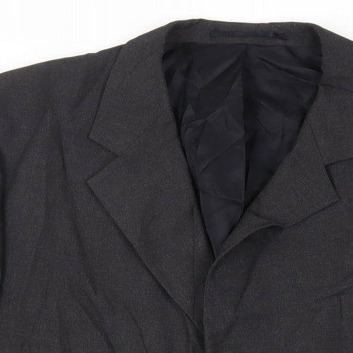 Copperstone Mens Grey Polyester Jacket Suit Jacket Size 46 Regular