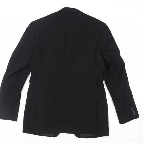 Kenneth Cole Mens Black Polyester Jacket Suit Jacket Size 40 Regular
