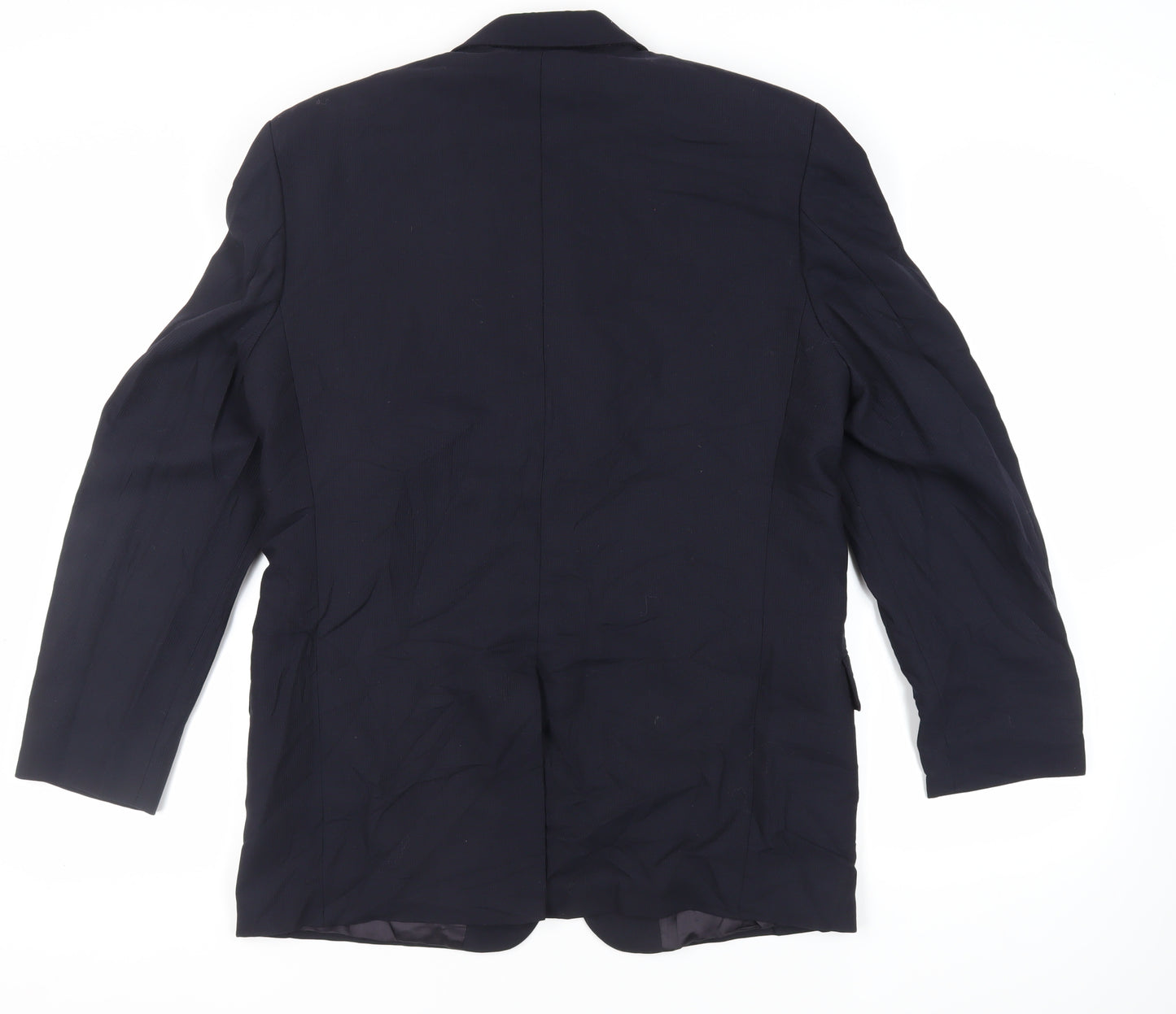 Simon Berwin Mens Blue Wool Jacket Suit Jacket Size 40 Regular