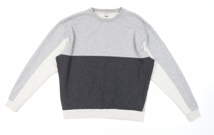 ASOS Mens Grey Cotton Pullover Sweatshirt Size M
