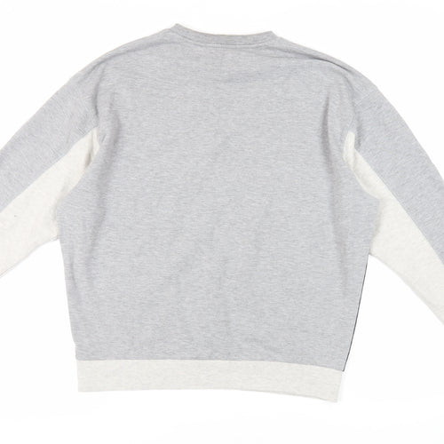 ASOS Mens Grey Cotton Pullover Sweatshirt Size M