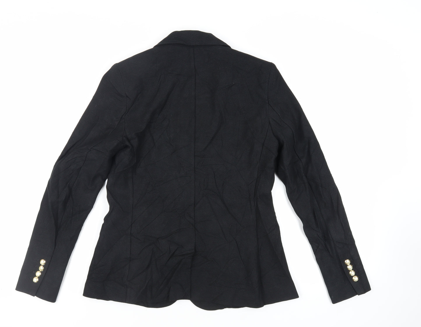 Lauren Ralph Lauren Womens Blue Jacket Blazer Size S Button - Embroidered
