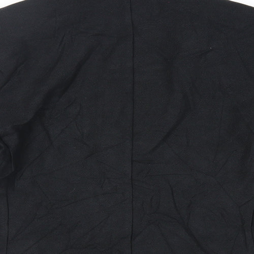 Lauren Ralph Lauren Womens Blue Jacket Blazer Size S Button - Embroidered