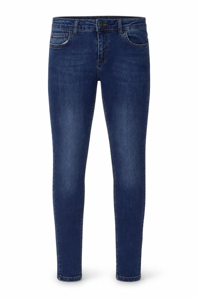 Hera Mens Blue Cotton Skinny Jeans Size 32 in L31 in Regular Button