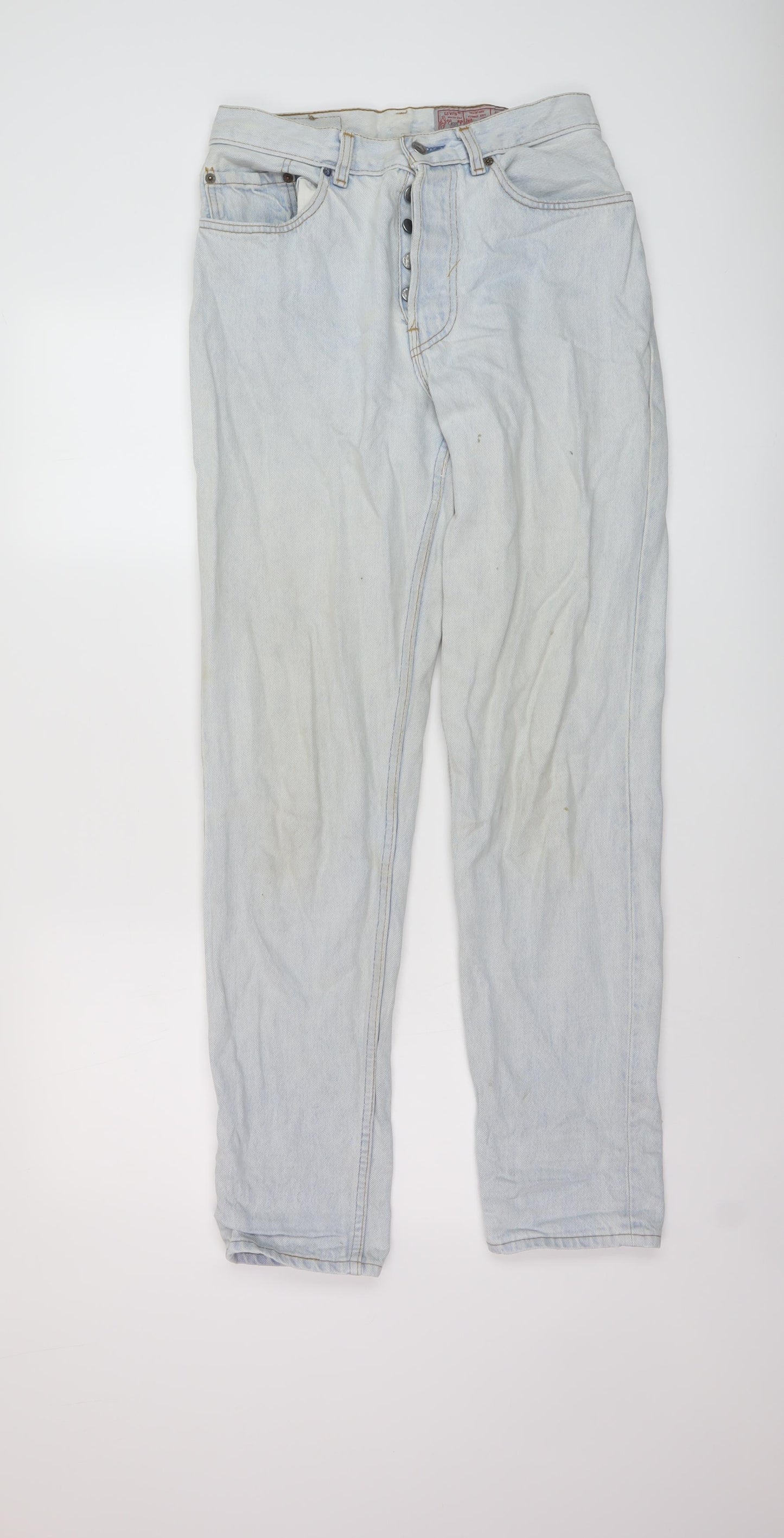 Levi's Womens Blue Cotton Mom Jeans Size 28 in L32 in Regular Button