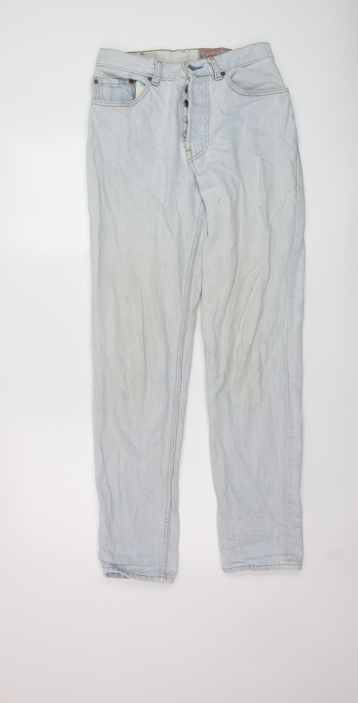 Levi's Womens Blue Cotton Mom Jeans Size 28 in L32 in Regular Button