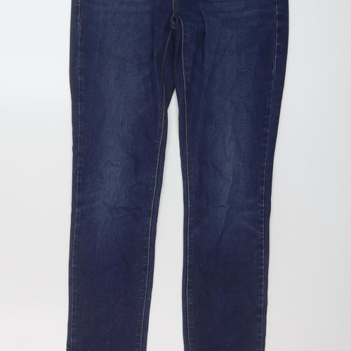 Levi's Womens Blue Cotton Skinny Jeans Size 27 in L29 in Regular Button