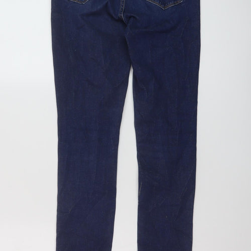 Levi's Womens Blue Cotton Skinny Jeans Size 27 in L29 in Regular Button