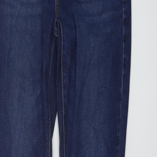 Levi's Womens Blue Cotton Skinny Jeans Size 27 in L29 in Regular Button