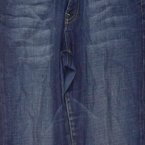 Rag Freak Womens Blue Cotton Bootcut Jeans Size 10 L30 in Regular Button