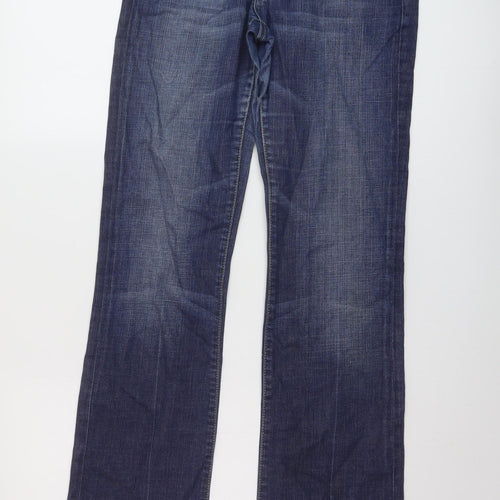 Rag Freak Womens Blue Cotton Bootcut Jeans Size 10 L30 in Regular Button