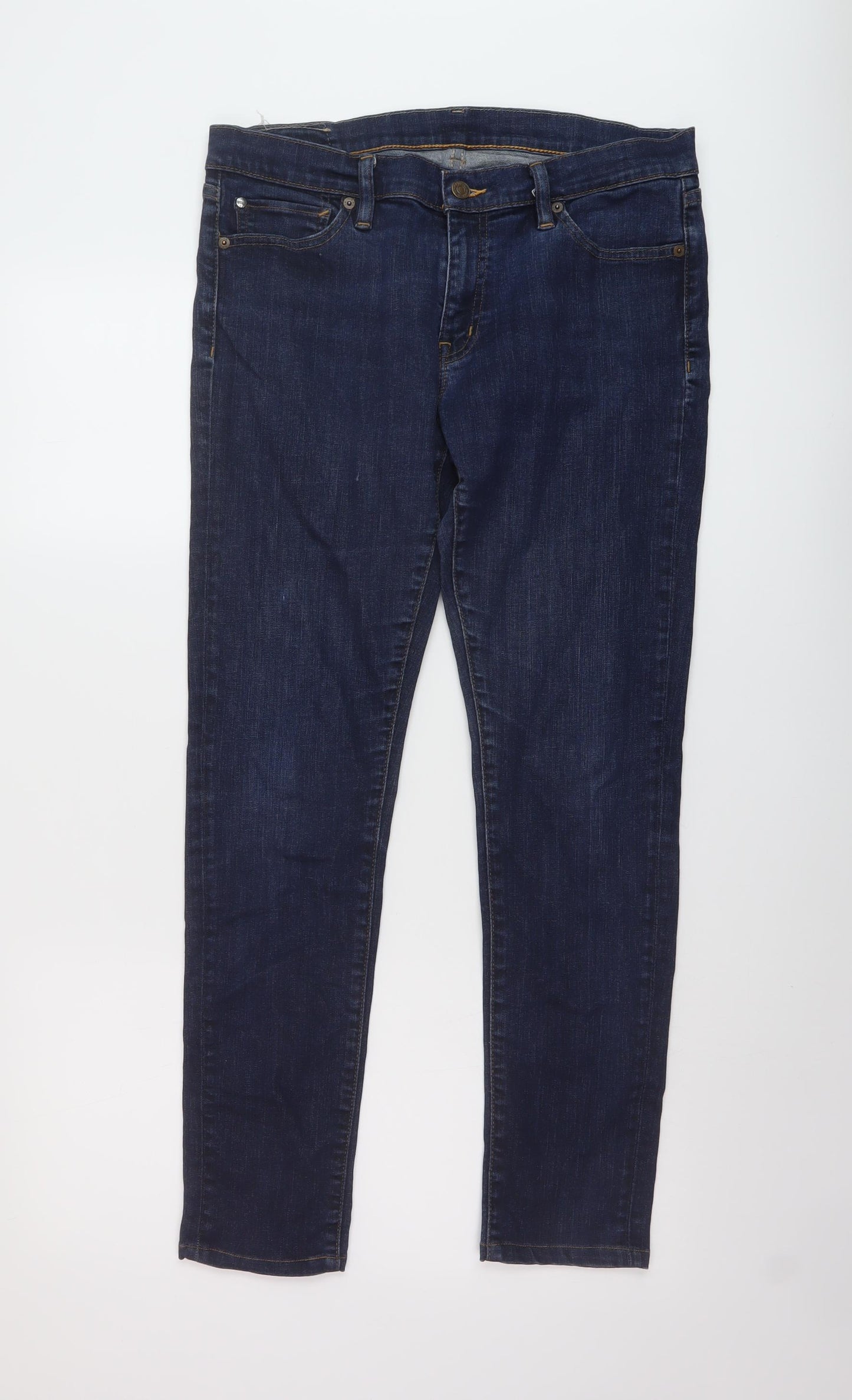 Denim & Supply Mens Blue Cotton Skinny Jeans Size 31 in L32 in Regular Button