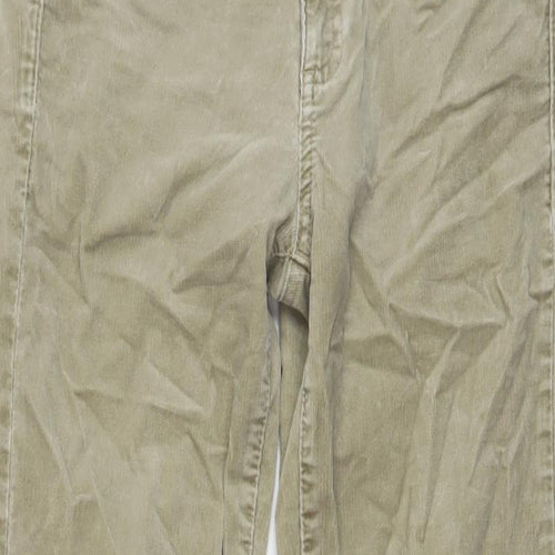 Gap Womens Beige Cotton Trousers Size 29 in L27 in Regular Button