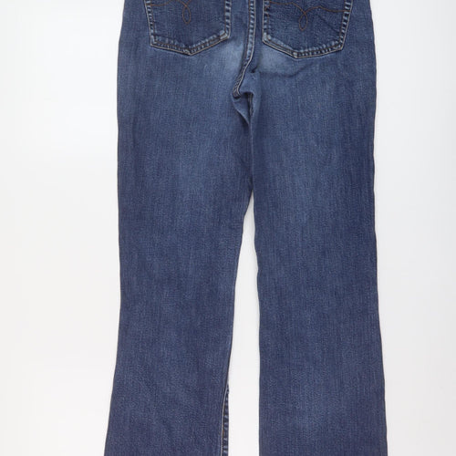 Lauren Ralph Lauren Womens Blue Cotton Bootcut Jeans Size 4 L29 in Regular Button