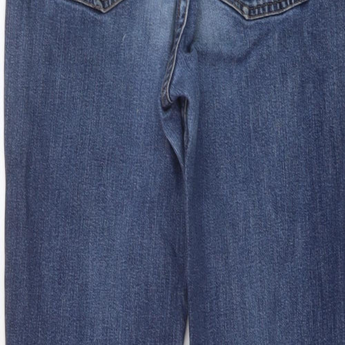Lauren Ralph Lauren Womens Blue Cotton Bootcut Jeans Size 4 L29 in Regular Button