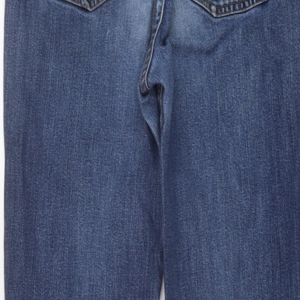 Lauren Ralph Lauren Womens Blue Cotton Bootcut Jeans Size 4 L29 in Regular Button