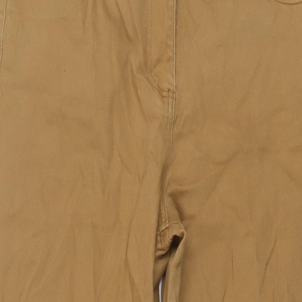 Cotton Traders Womens Brown Cotton Straight Jeans Size 16 L30 in Regular Button