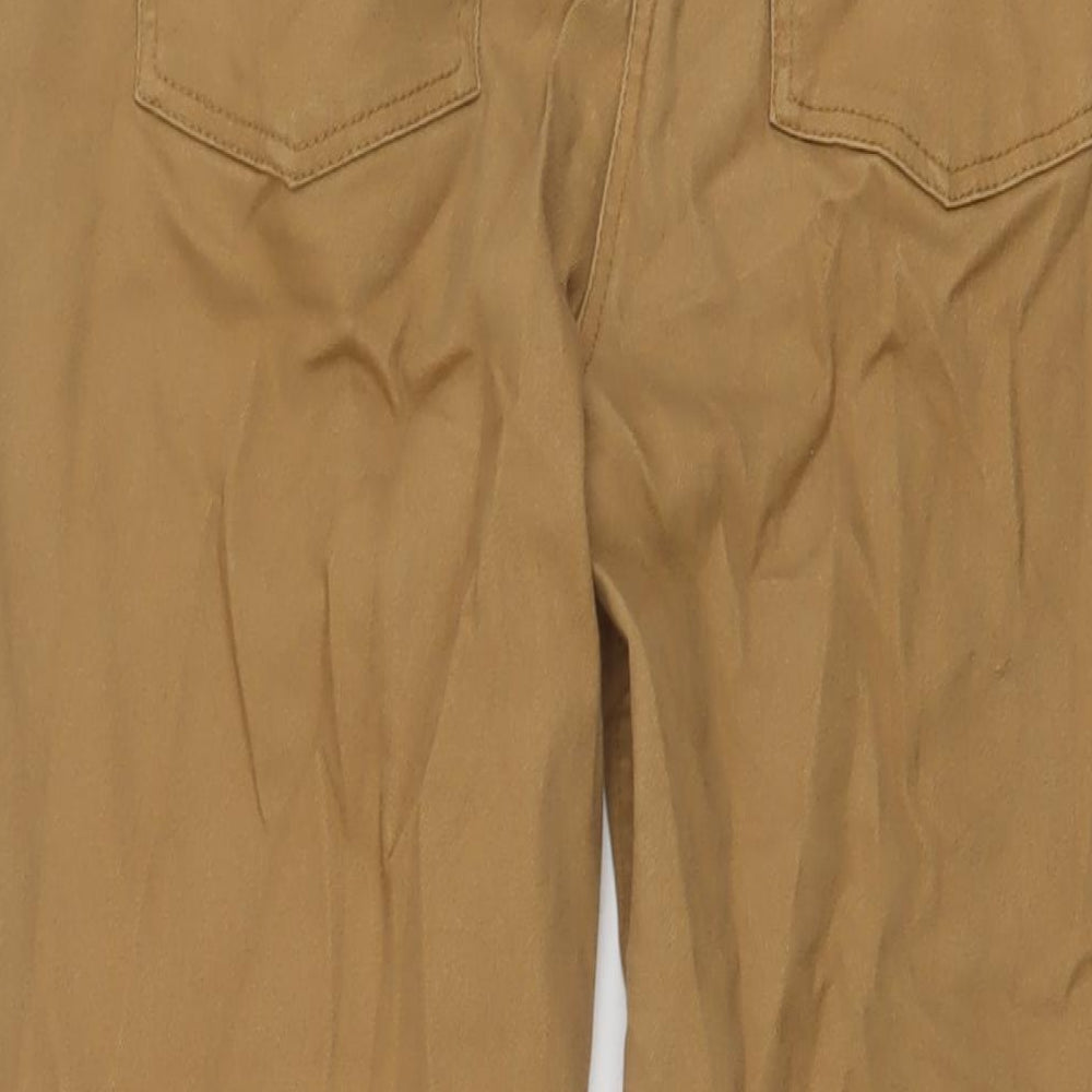 Cotton Traders Womens Brown Cotton Straight Jeans Size 16 L30 in Regular Button