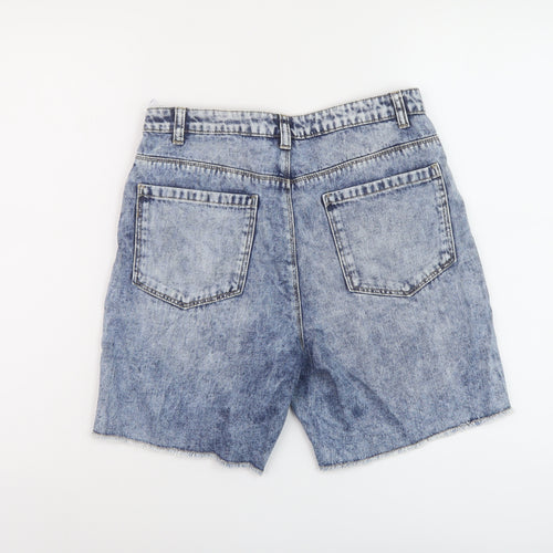 NEXT Girls Blue Cotton Bermuda Shorts Size 15 Years Regular Zip