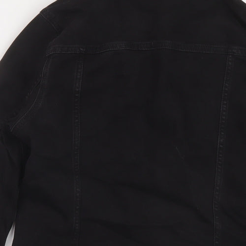 H&M Womens Black Jacket Size 12 Button