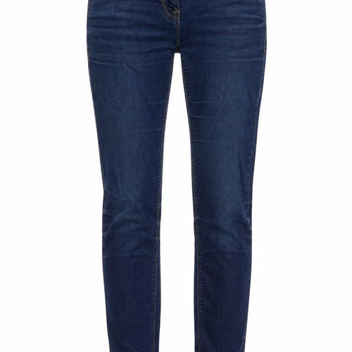 NEXT Womens Blue Cotton Skinny Jeans Size 8 L28 in Regular Button