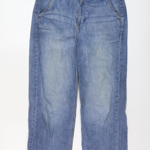 Formula Joven Womens Blue Cotton Mom Jeans Size 10 L23 in Regular Button