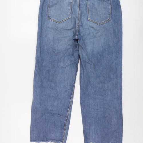 Formula Joven Womens Blue Cotton Mom Jeans Size 10 L23 in Regular Button