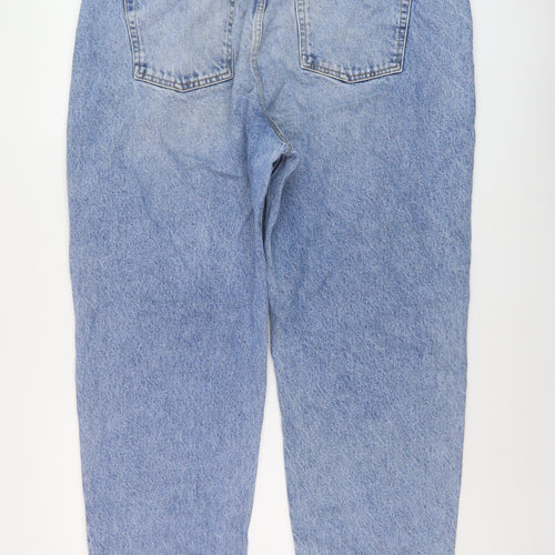 Very Womens Blue Cotton Mom Jeans Size 18 L28 in Regular Button