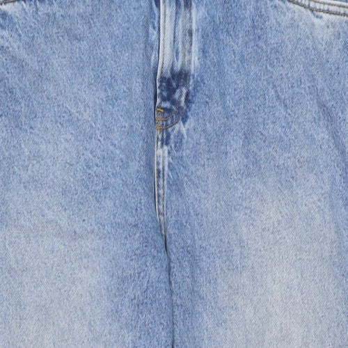 Very Womens Blue Cotton Mom Jeans Size 18 L28 in Regular Button