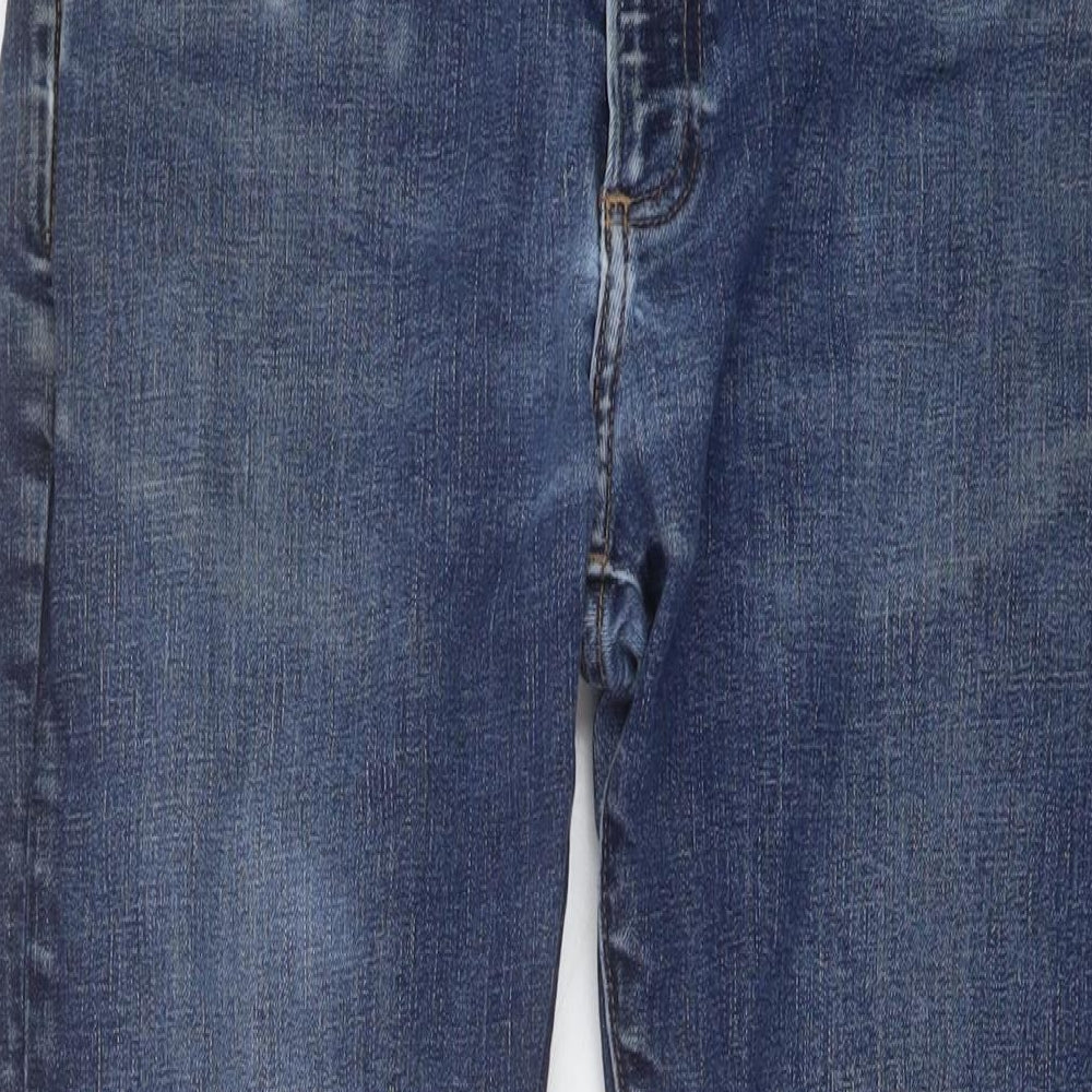 Gap Mens Blue Cotton Straight Jeans Size 32 in L32 in Slim Button