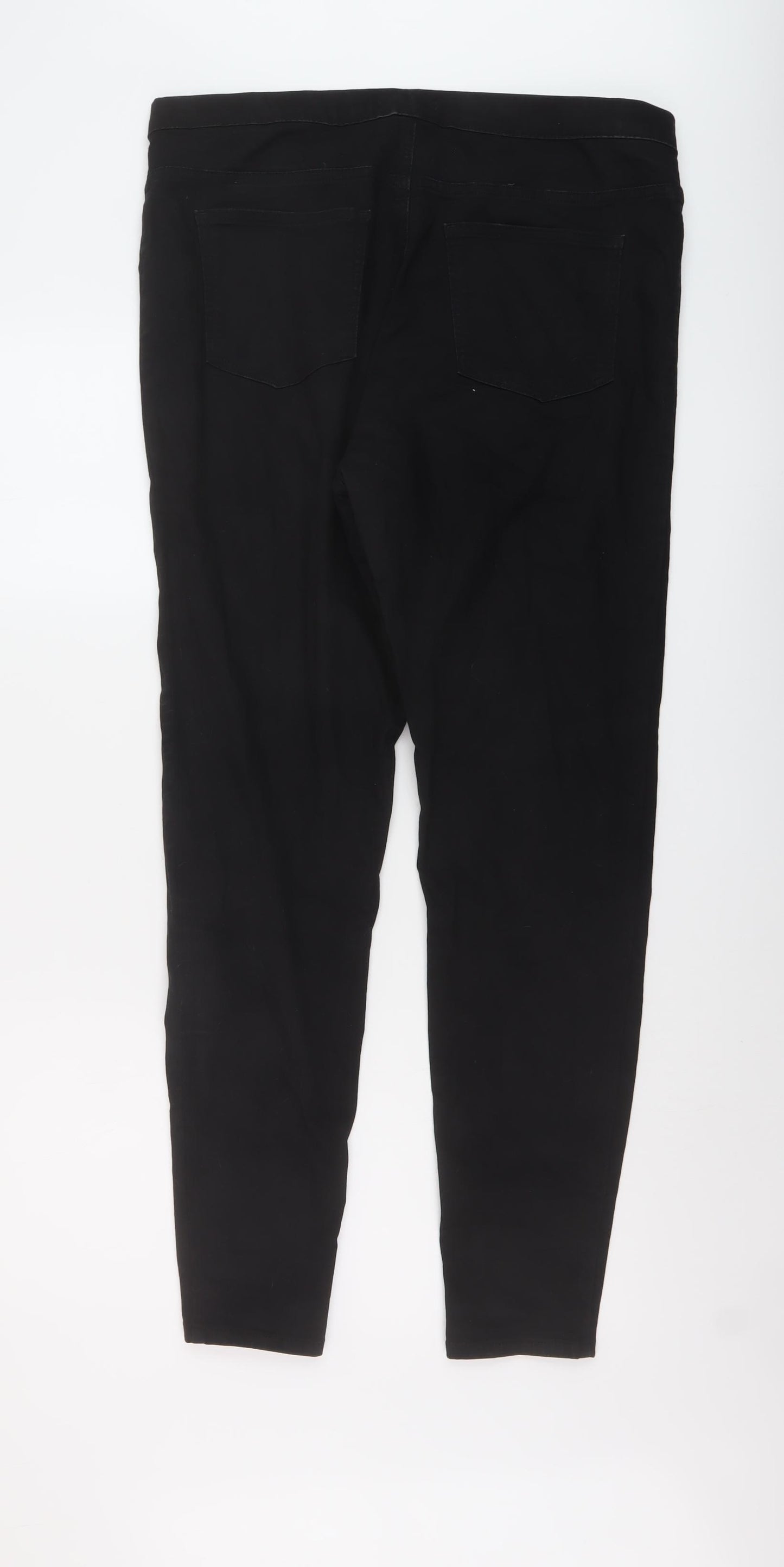 Marks and Spencer Womens Black Cotton Jegging Jeans Size 18 L29 in Regular
