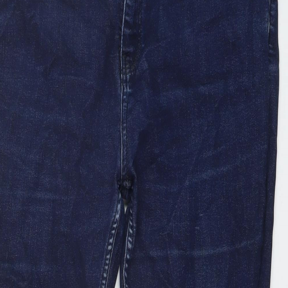 White Label Womens Blue Cotton Skinny Jeans Size 16 L28 in Regular Button
