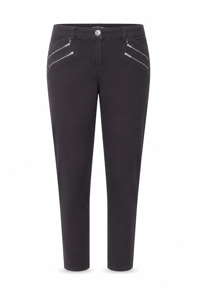 Geprge Womens Grey Cotton Skinny Jeans Size 14 L29 in Regular Button