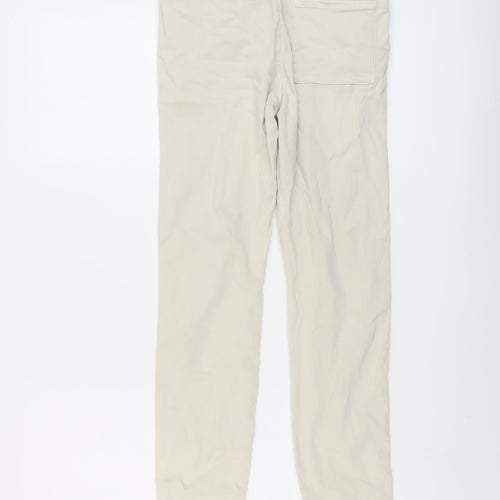 Zara Boys Beige Cotton Skinny Jeans Size 13-14 Years Regular Button