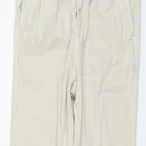 Zara Boys Beige Cotton Skinny Jeans Size 13-14 Years Regular Button