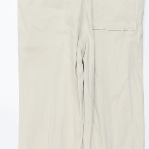 Zara Boys Beige Cotton Skinny Jeans Size 13-14 Years Regular Button