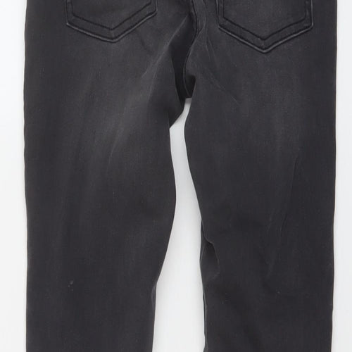 Jack Wills Womens Grey Cotton Skinny Jeans Size 25 in L26 in Regular Button