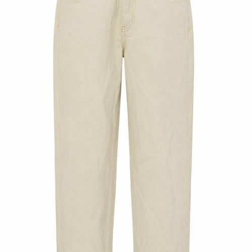 PRETTYLITTLETHING Womens Beige Cotton Straight Jeans Size 8 L35 in Regular Button