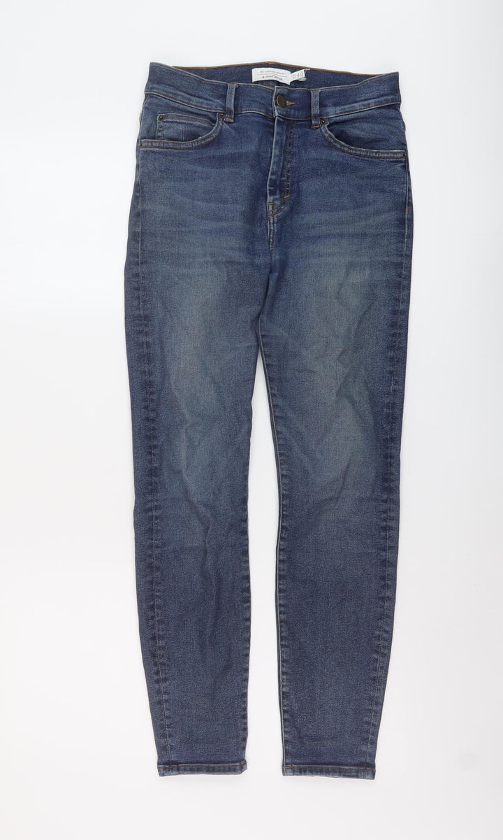 & Other Stories Womens Blue Cotton Skinny Jeans Size 26 in L27 in Regular Button