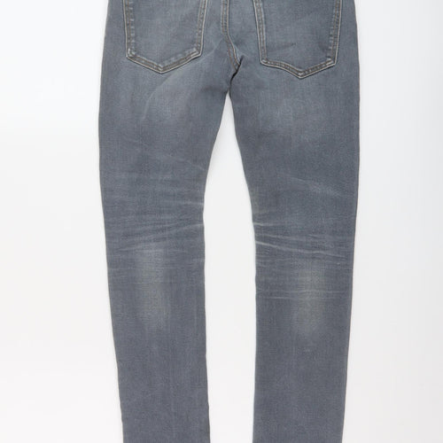 NEXT Boys Blue Cotton Skinny Jeans Size 10 Years Regular Button - Vintage