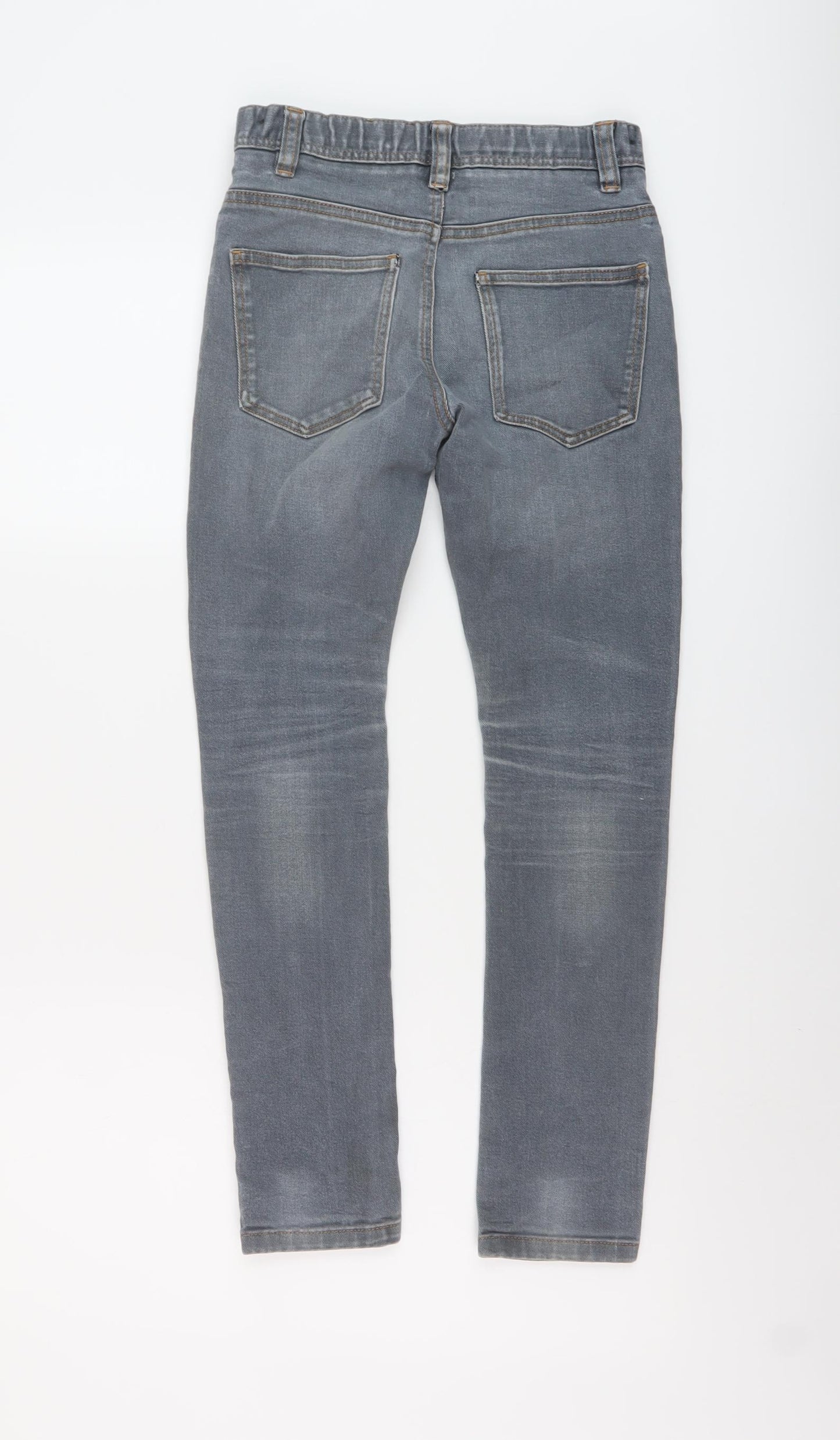 NEXT Boys Blue Cotton Skinny Jeans Size 10 Years Regular Button - Vintage