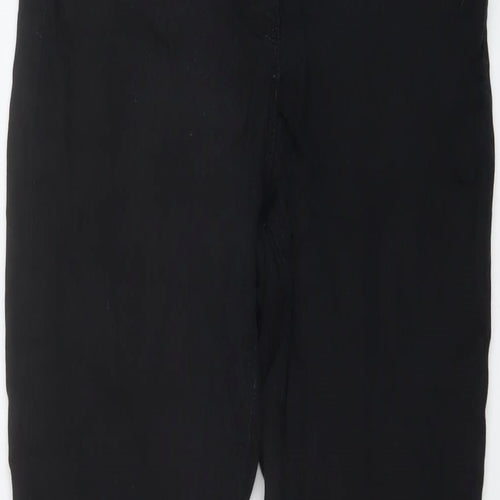 NEXT Womens Black Cotton Skinny Jeans Size 10 L27 in Regular Button