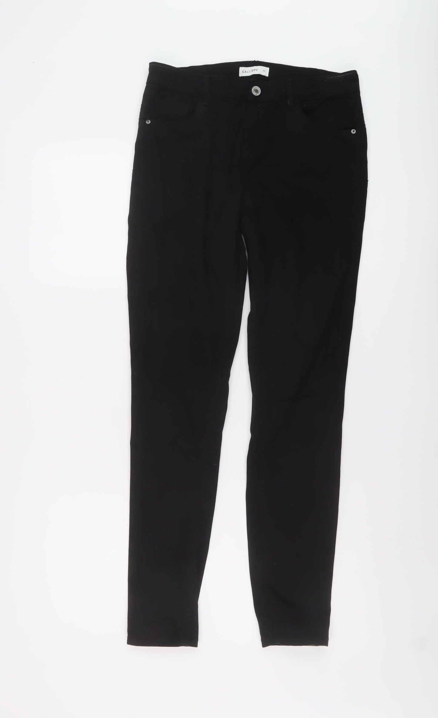 Calliope Womens Black Cotton Skinny Jeans Size M L29 in Regular Button