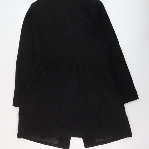 H&M Womens Black Pea Coat Coat Size 14 Button
