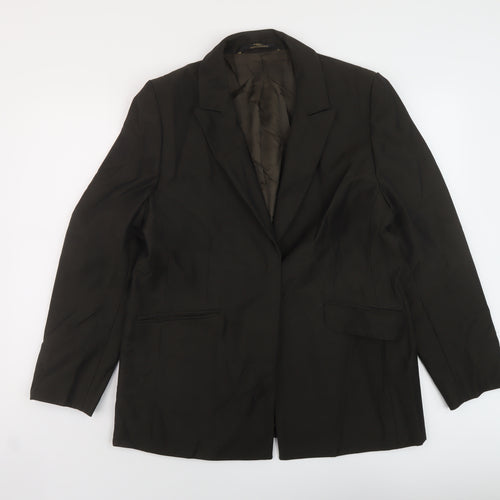 Marks and Spencer Womens Green Jacket Size 18 Button