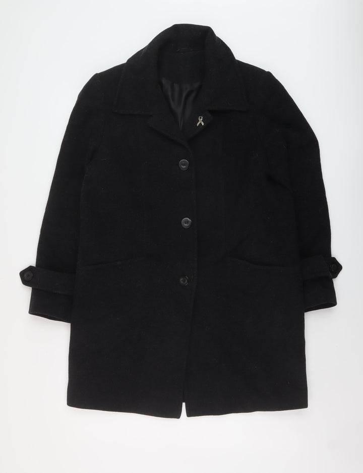 Holmewood Womens Grey Overcoat Coat Size 10 Button